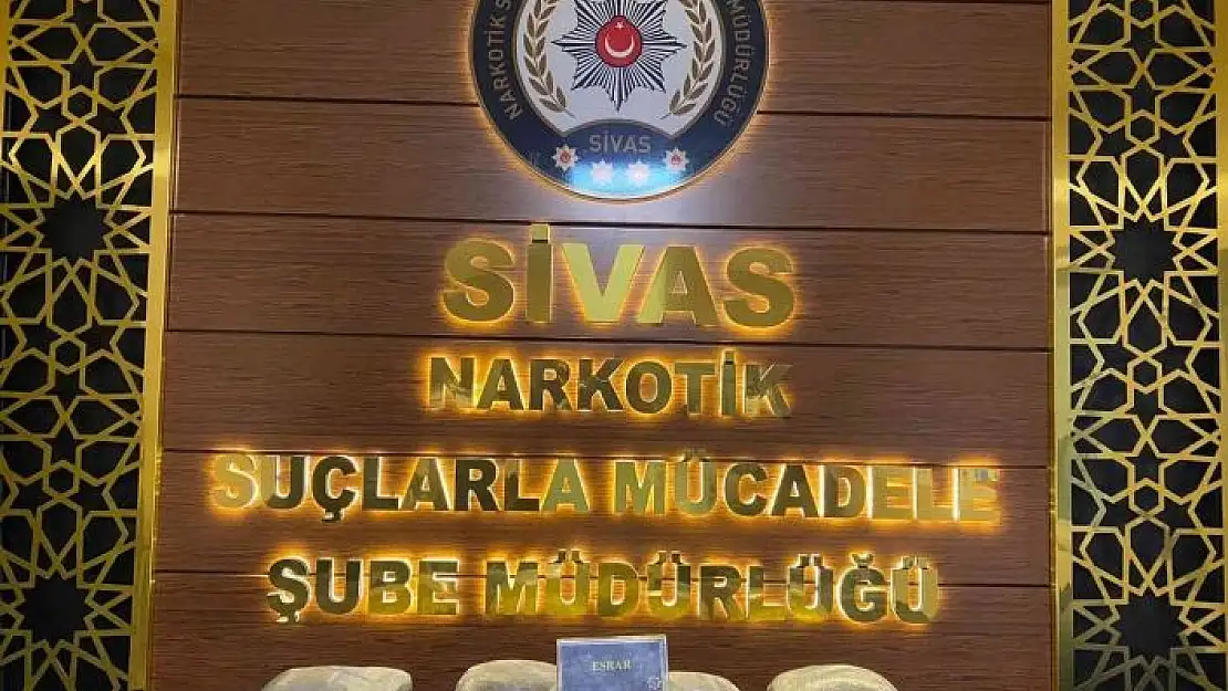 'Sivas´ta 5 kilo 600 gram uyuşturucu ele geçirildi, 2 kişi tutuklandı'