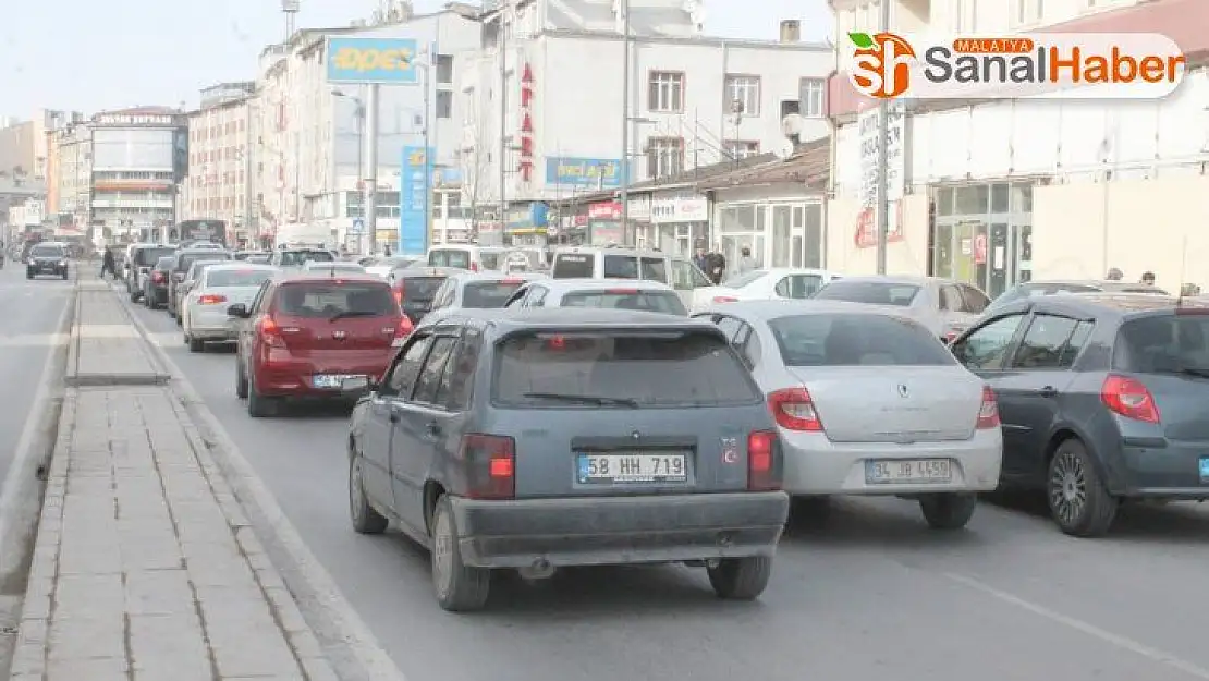 Sivas'ta araç sayısı artıyor