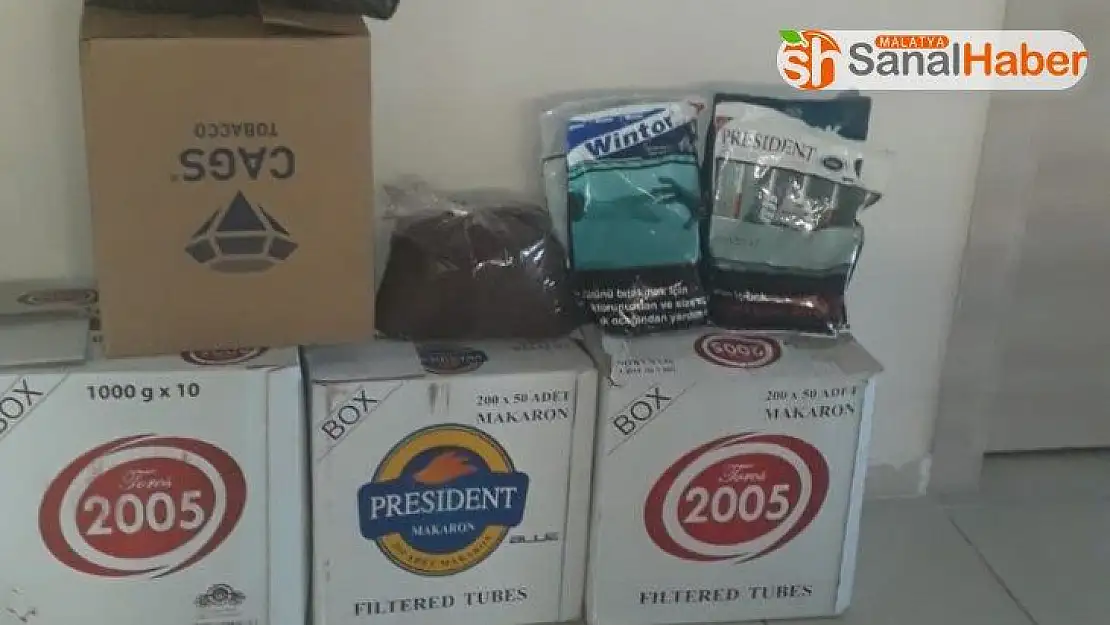Sivas'ta kaçak tütün operasyonu