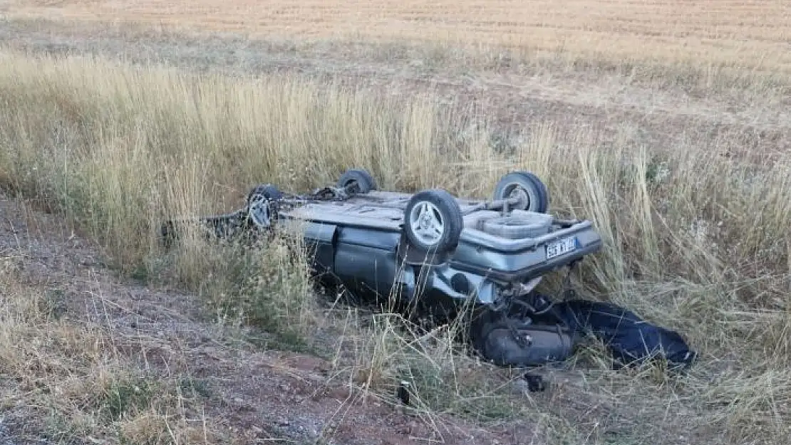 'Sivas´ta otomobil şarampole uçtu: 1 ölü, 3 yaralı'