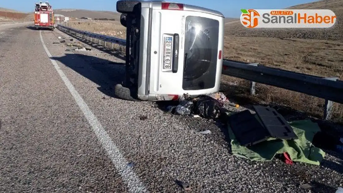 Malatya - Kayseri karayolunda trafik kazası 1 ölü 6 yaralı
