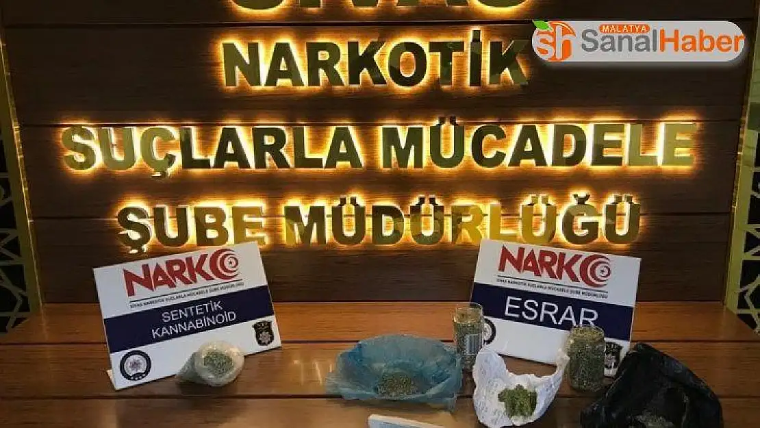 Sivas'ta uyuşturucu operasyonunda 1 tutuklama