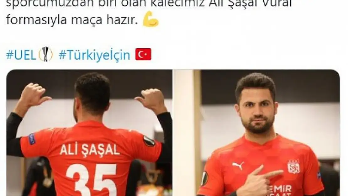 'Sivasspor´da kaleci Ali Şaşal´a futbolcu forması yaptırıldı'