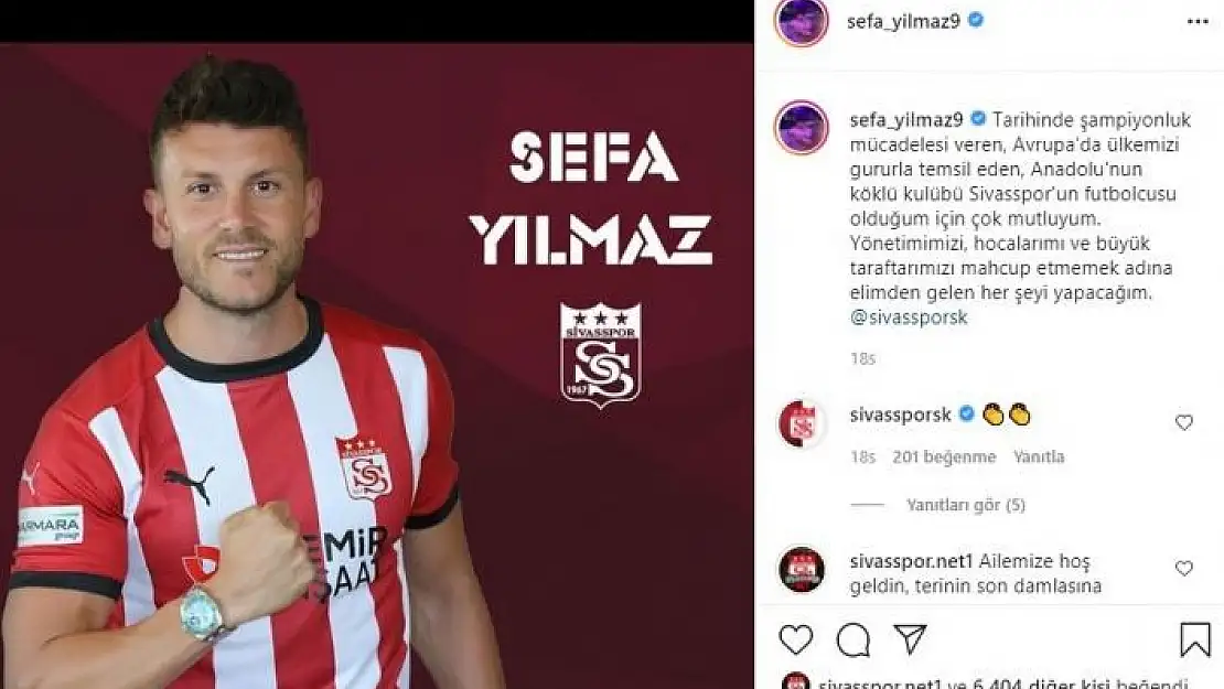 'Sivasspor´un yeni transferi Sefa: ''Mahcup etmeyeceğim'''