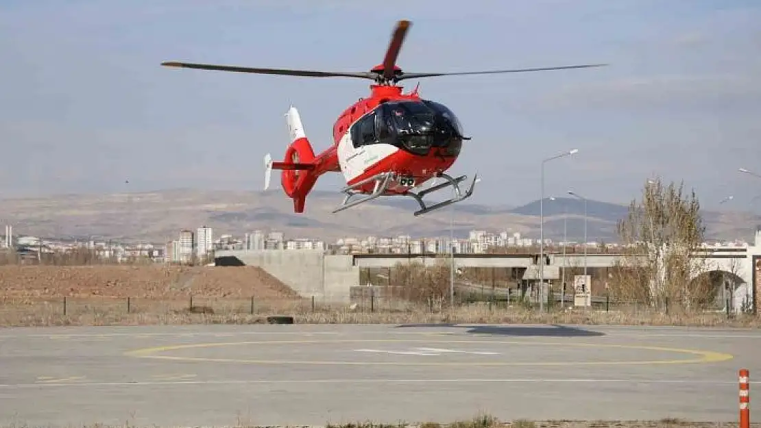 'Solunum sıkıntısı çeken bebek ambulans helikopterle Kayseri´ye nakledildi'