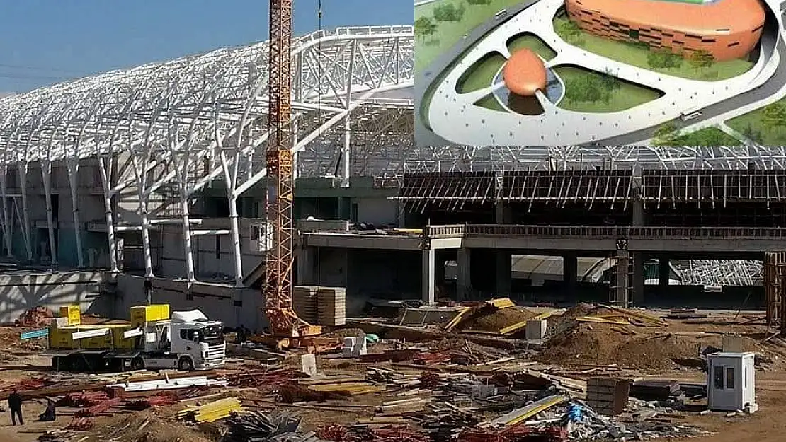 Yeni Stadyumda Çalışmalar Devam Ediyor