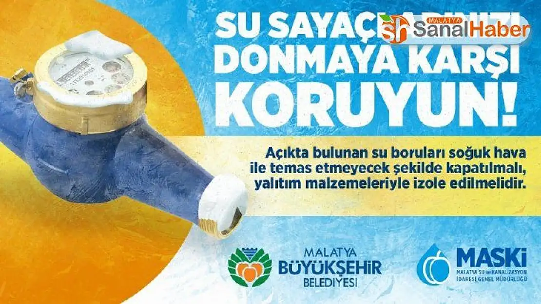 Su sayaçlarında don uyarısı