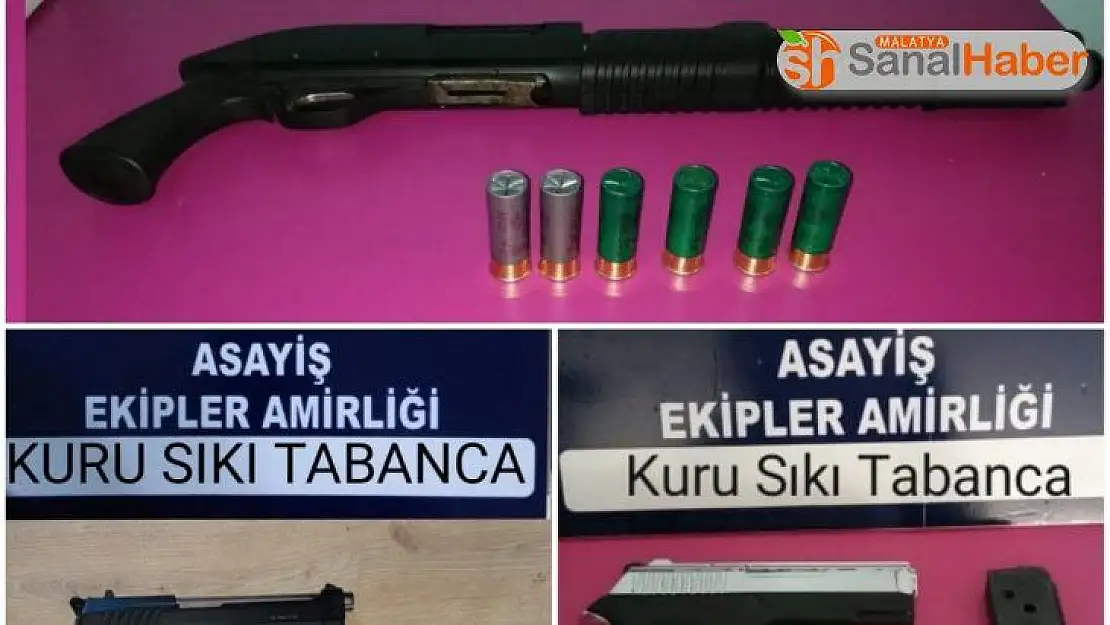 Şüpheli şahıslarda silah ele geçirildi