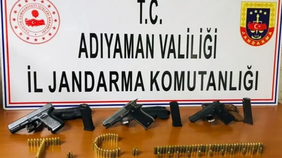 'Şüpheli şahıslarda tabanca ve mermiler ele geçirildi'