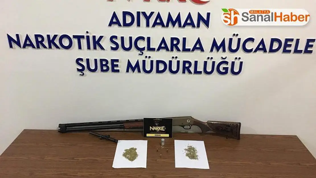 Şüpheli şahıstan uyuşturucu ve silah ele geçirildi