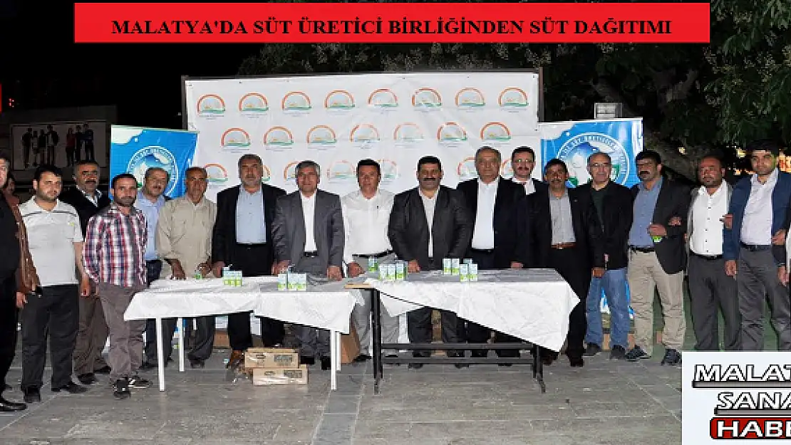 MALATYA'DA SÜT ÜRETİCİ BİRLİĞİNDEN SÜT DAĞITIMI