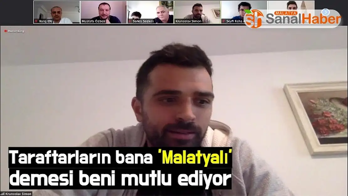Taraftarların bana ´Malatyalı´ demesi beni mutlu ediyor