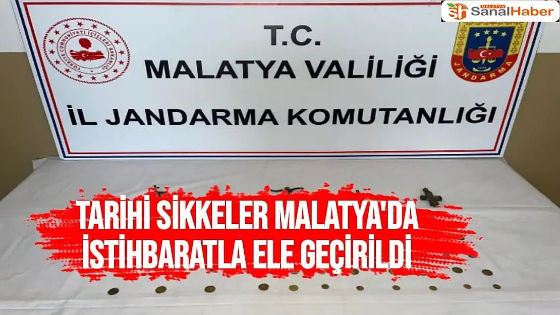 Tarihi sikkeler Malatya'da istihbaratla ele geçirildi