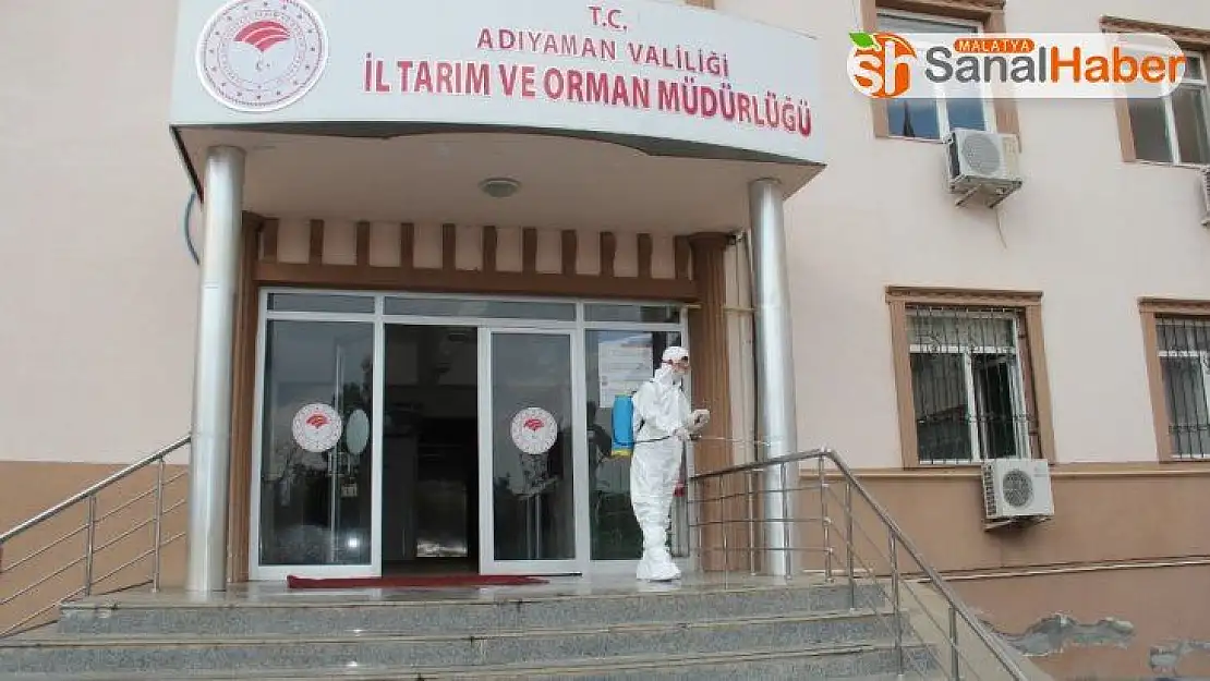 Tarım ve Orman Müdürlüğünde korona dezenfeksiyonu
