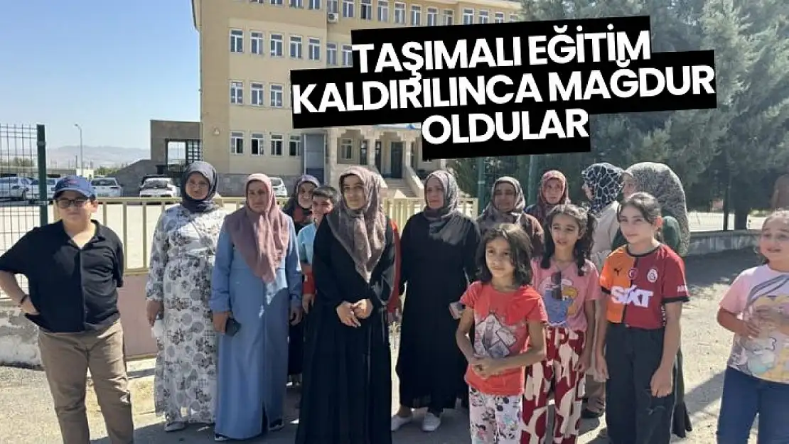 Taşımalı eğitim kaldırılınca mağdur oldular
