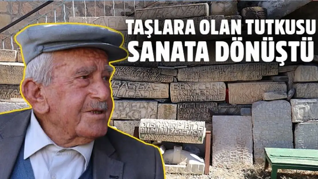 Taşlara olan tutkusu sanata dönüştü