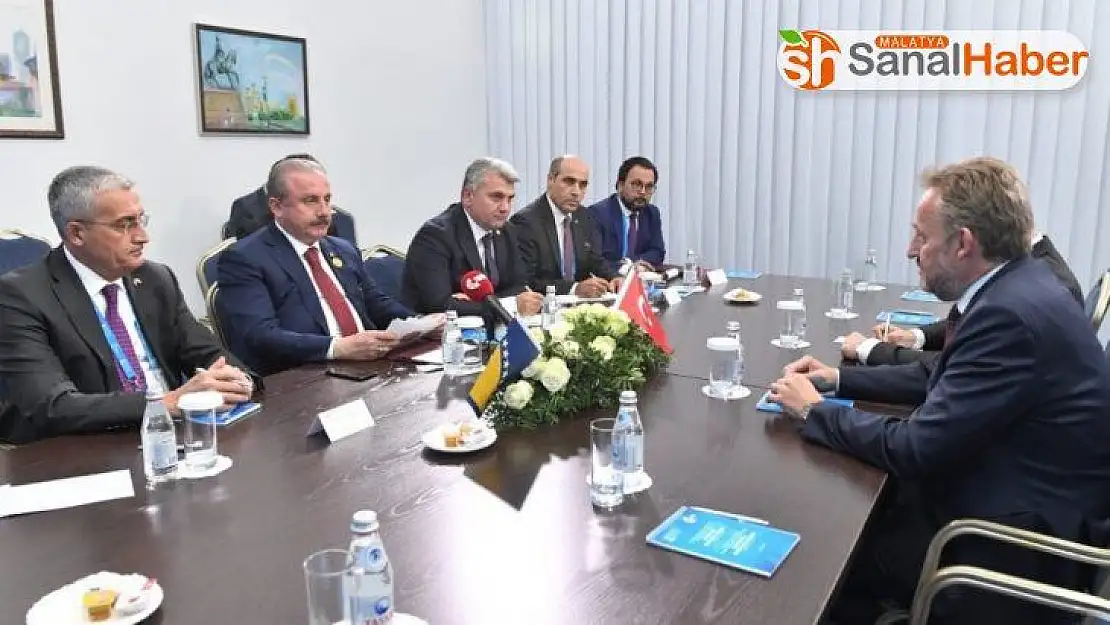 TBMM Başkanı Şentop, Katar Şura Konseyi Başkanı Al Mahmoud ile görüştü