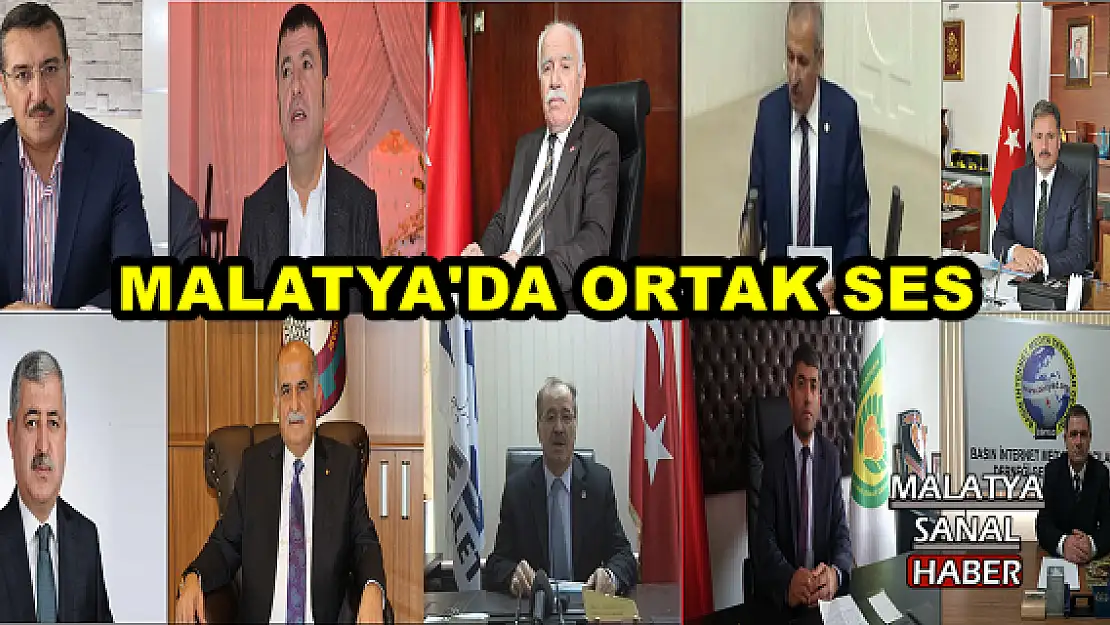 MALATYA'DA ORTAK SES, TERÖR LANETLENDİ