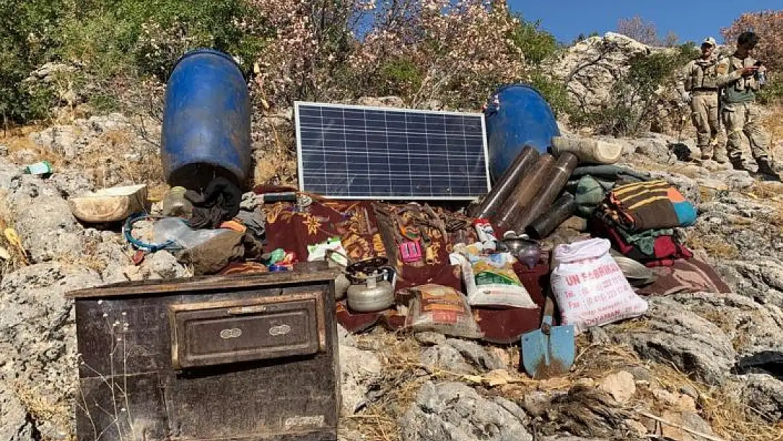 'Terör örgütüne ait 3 ayrı noktada malzeme ele geçirildi'