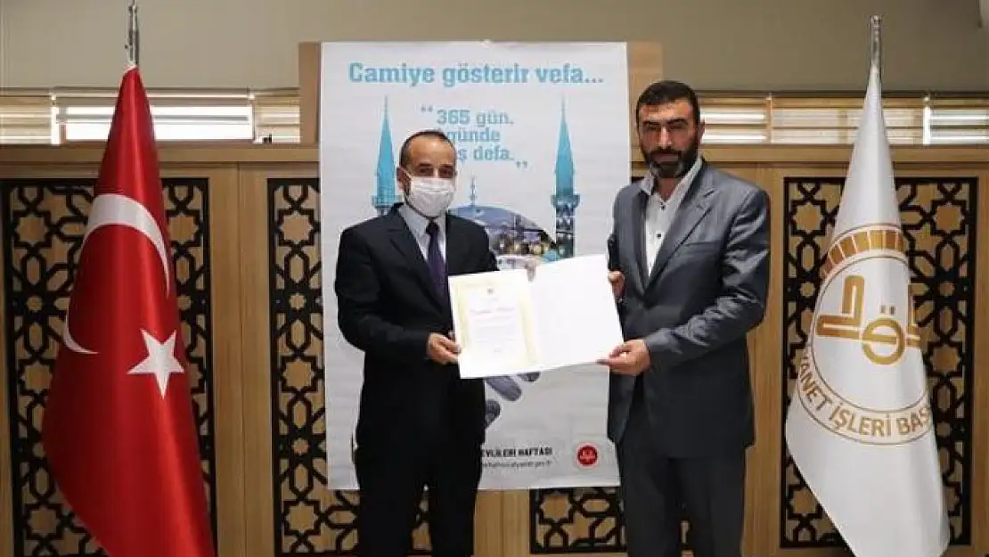 'Teşekkür belgesi ile onurlandırıldılar'