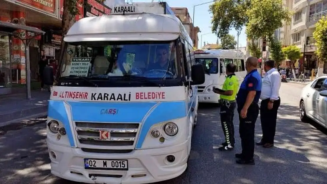 'Toplu taşıma araçları denetlendi'