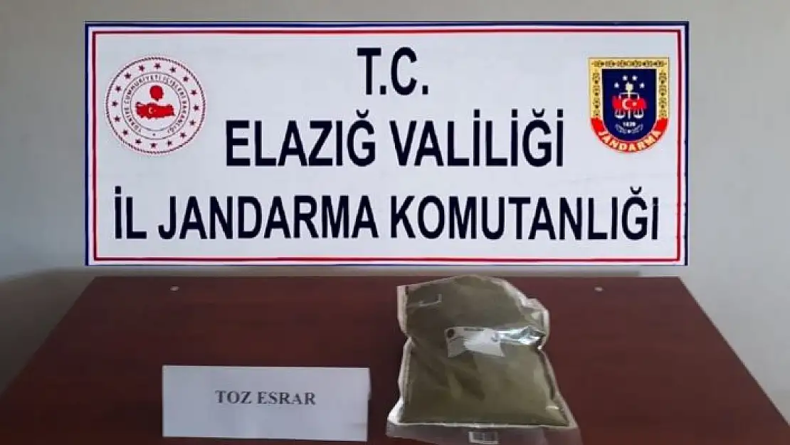 'Toz esrarı araziye saklayan şüpheli yakalandı'
