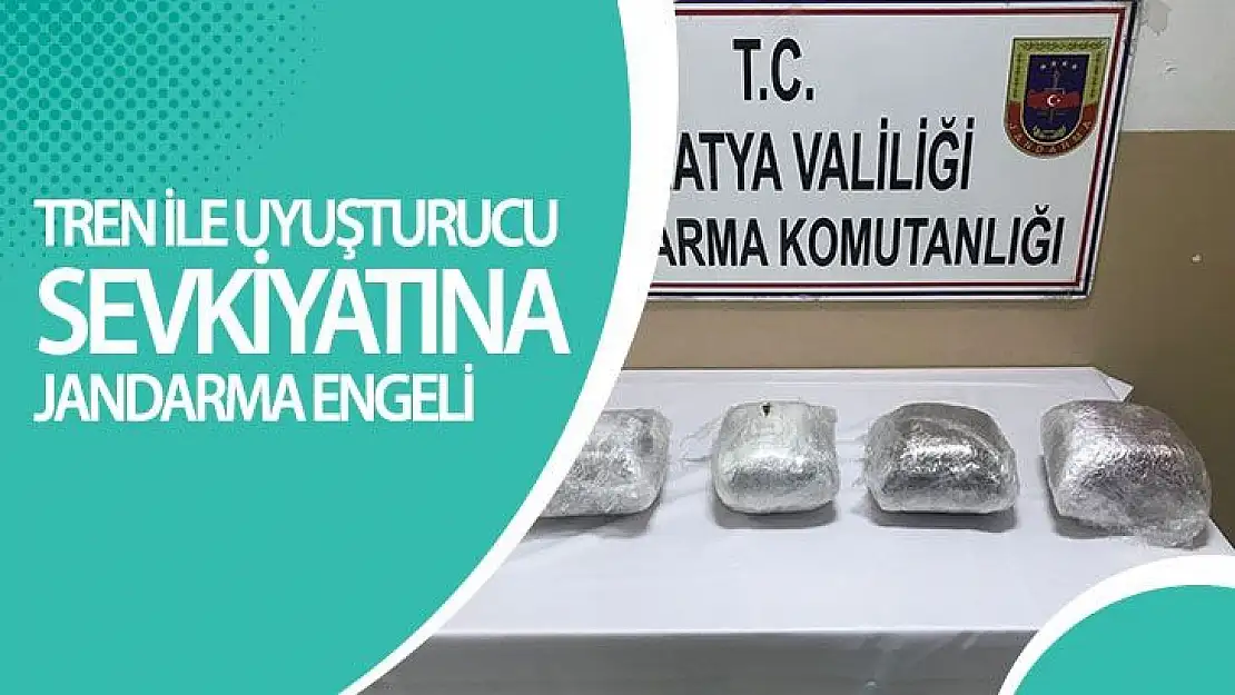 Tren ile uyuşturucu sevkiyatına jandarma engeli