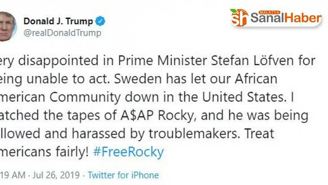 Trump, ABD'li rapçi'nin serbest bırakılmasını istedi
