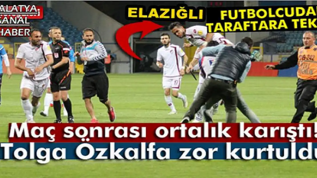 Futbolcudan taraftara tekme!