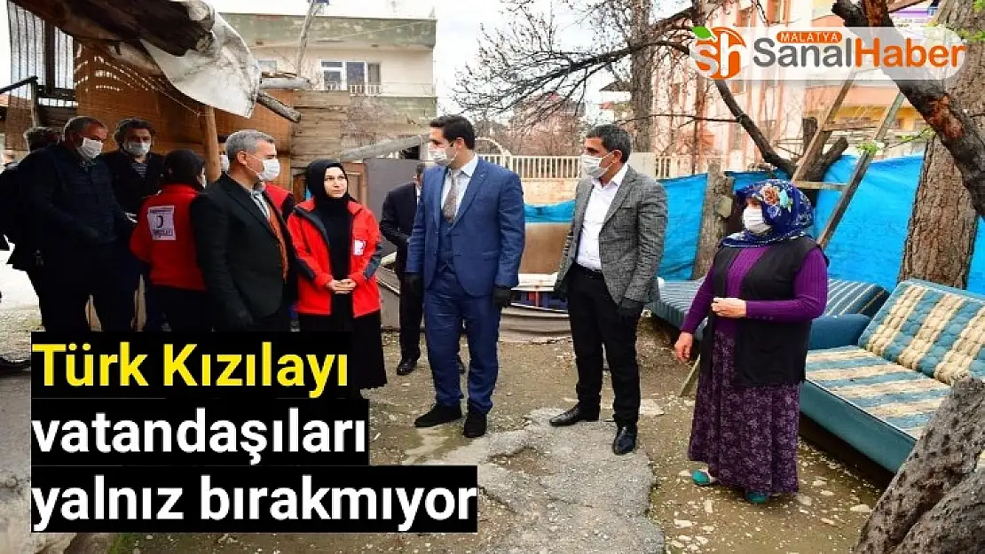 Türk Kızılayı vatandaşıları yalnız bırakmıyor