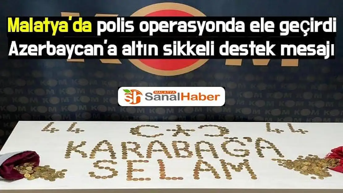 Türk polisinden Azerbaycan´a altın sikkeli destek mesajı
