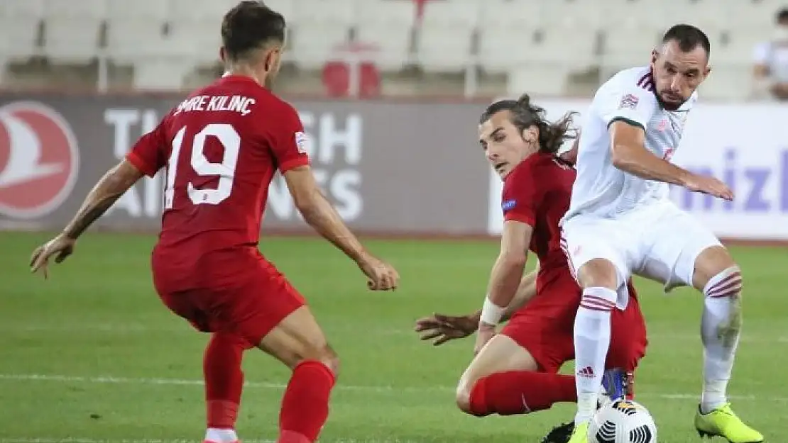 'UEFA Uluslar Ligi: Türkiye : 0 - Macaristan: 0 (İlk yarı)'