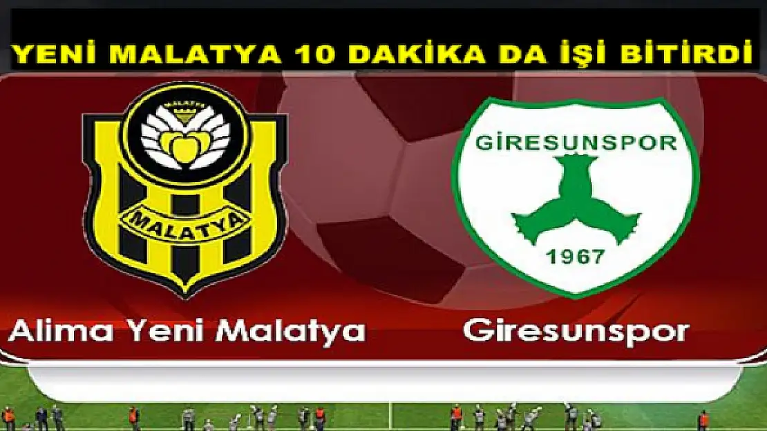 ALİMA YENİ MALATYASPOR: 2 - GİRESUNSPOR: 1