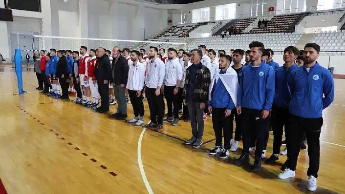 'Üniversiteler Voleybol 1. Lig Grup Birinciliği müsabakaları Elazığ´da başladı'