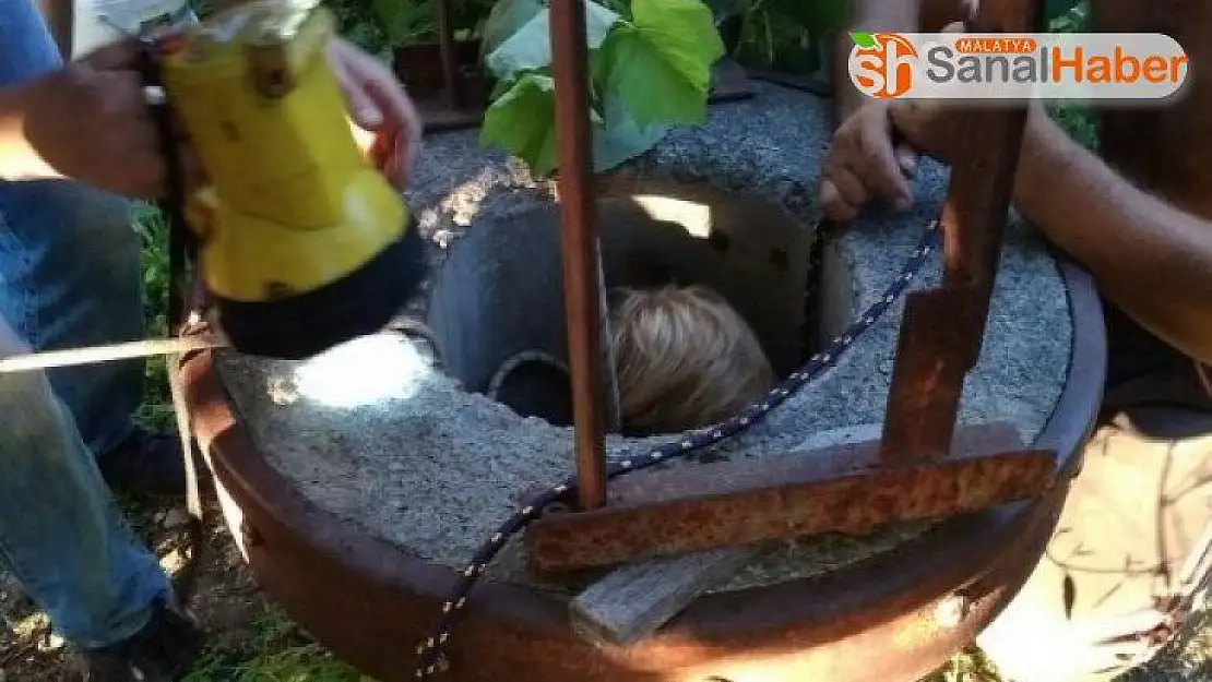 Üvey babası tarafından kuyuya atılan çocuk kurtarıldı