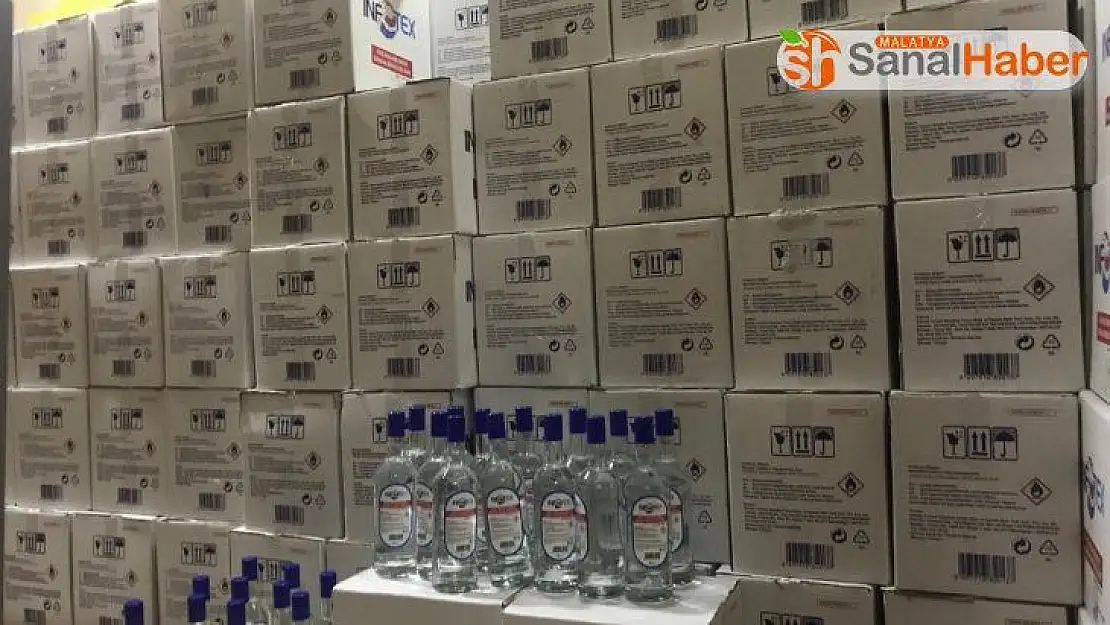 Uyarı bulunmayan bin 632 şişe alkole el konuldu