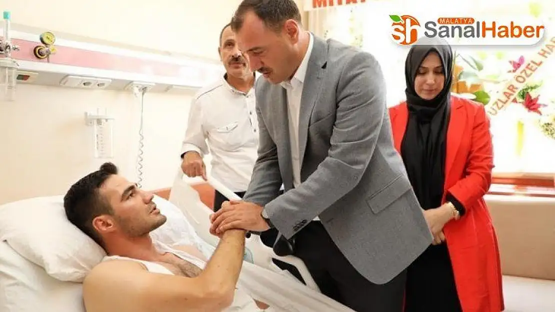 Vali Kaldırım, yaralı Teğmeni ziyaret etti