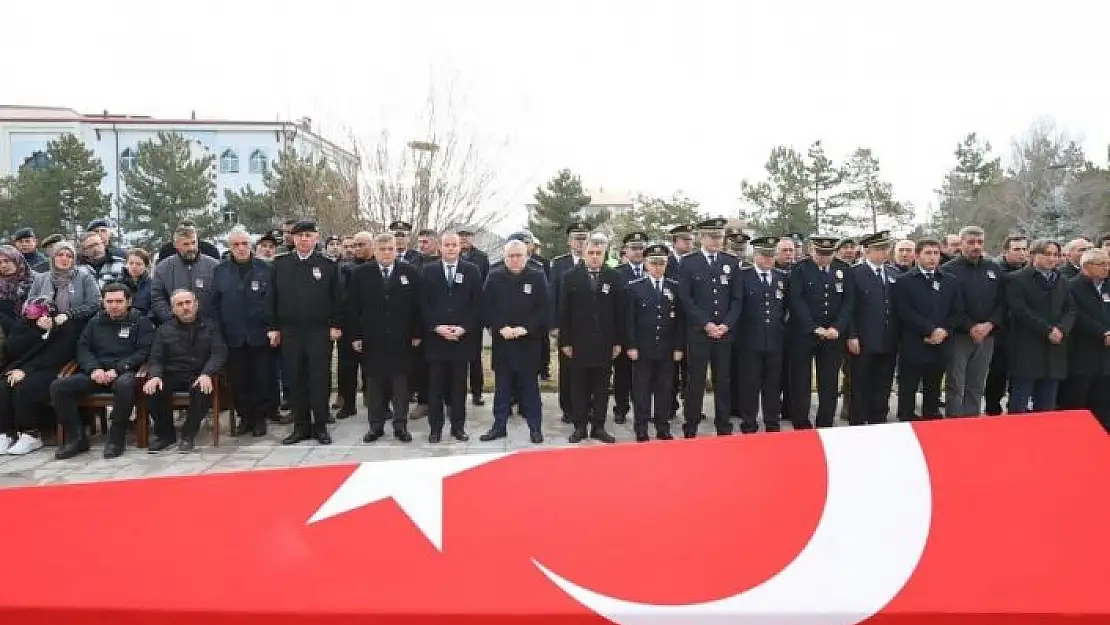 'Vefat eden polis memuru için tören düzenlendi'