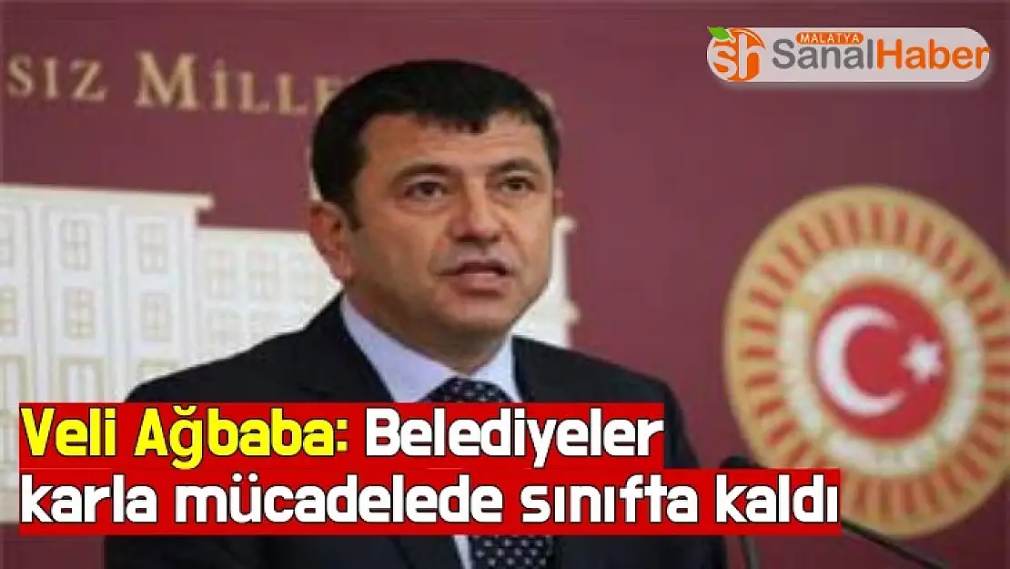 Veli Ağbaba Belediyeler karla mücadelede sınıfta kaldı