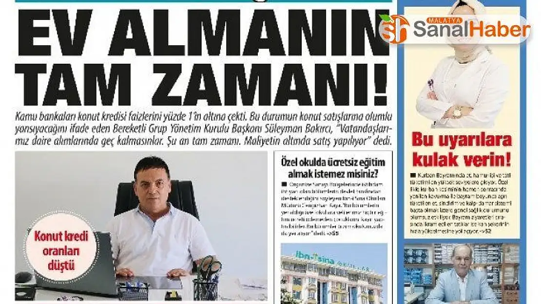 Vuslat gazetesinden 'Memleketim' eki