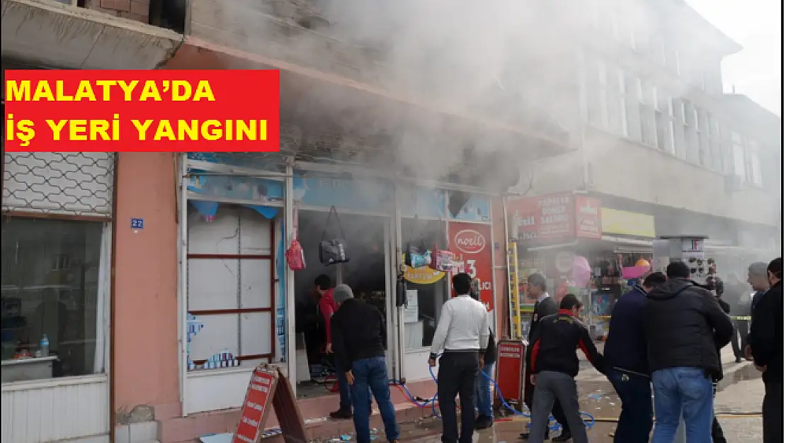DARENDE´DE İŞ YERİ YANGINI