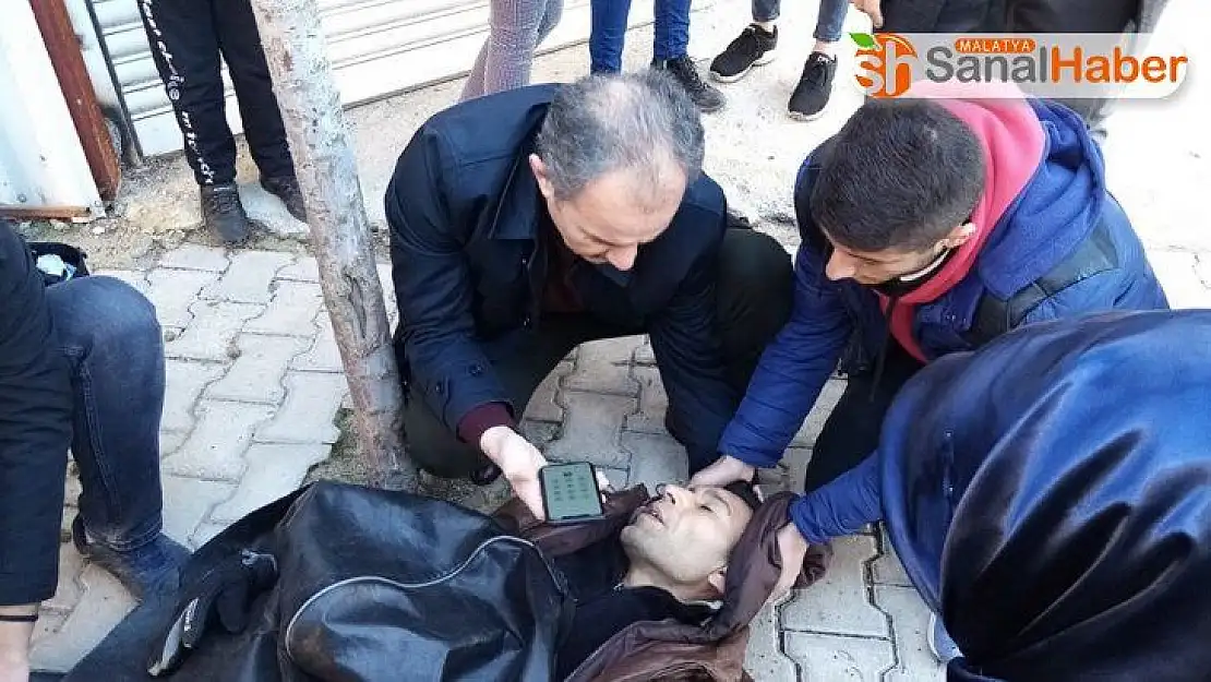 Yaralılara ilk müdahaleyi belediye başkanı yaptı