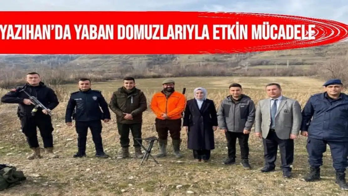 Yazıhan´da yaban domuzlarıyla etkin mücadele