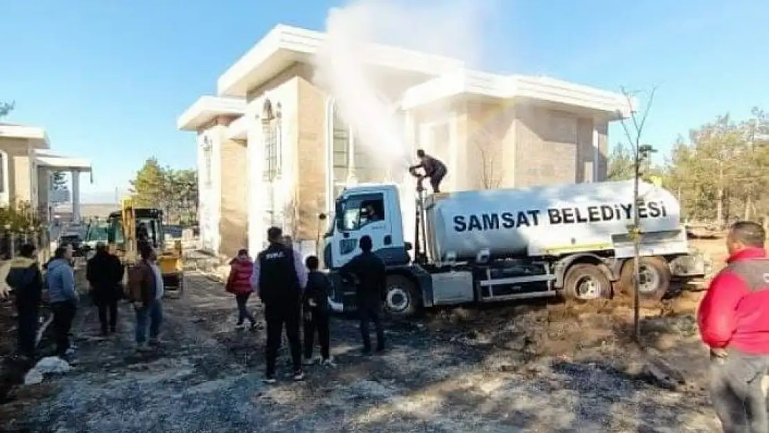 'Yeni kaymakamlık ek binasında korkutan yangın'