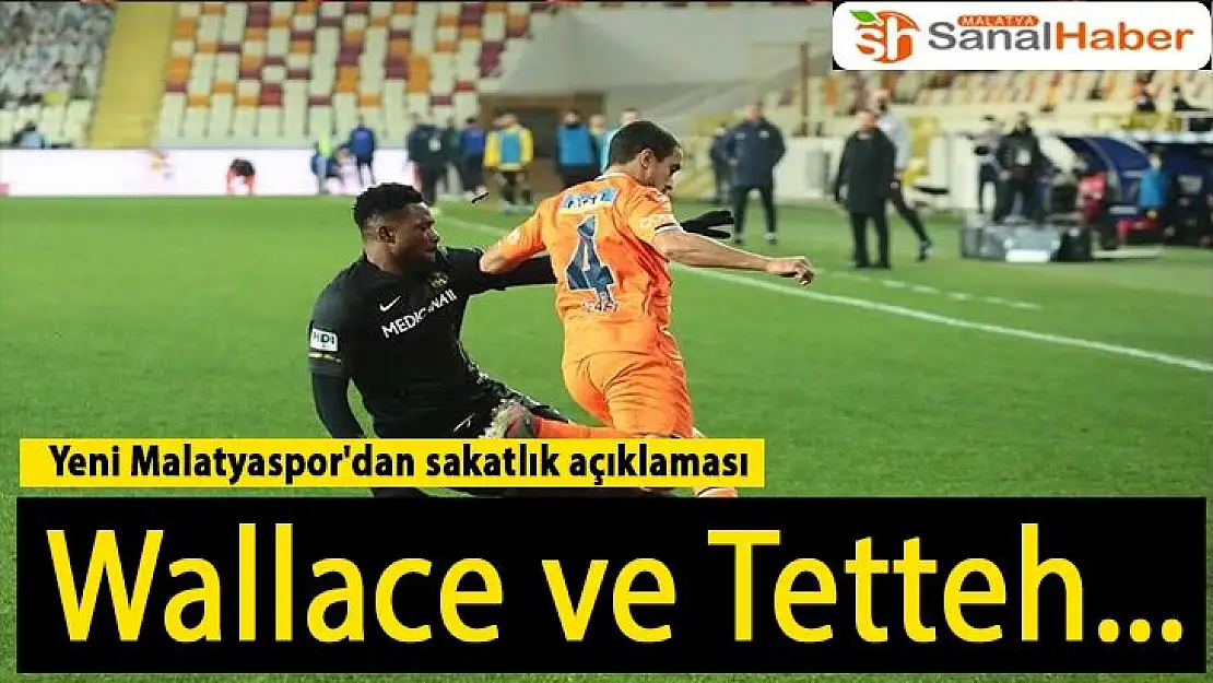 Yeni Malatyaspor´dan sakatlık açıklaması