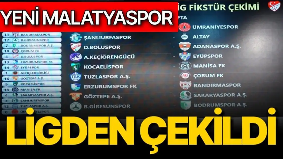 Yeni Malatyaspor ligden çekildi