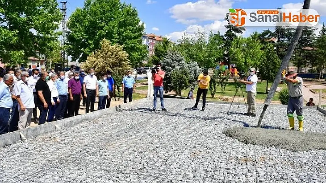 Yeşiltepe sosyal tesisleri ve halı saha projesinde temel atıldı