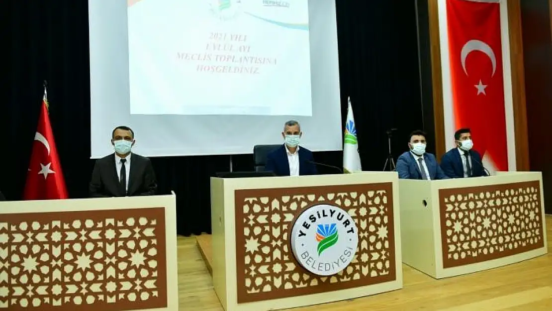 'Yeşilyurt Belediye Meclisi Eylül ayı toplantısını yaptı'