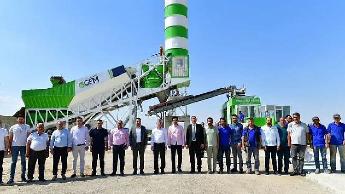 'Yeşilyurt´ta `kilit parke taşı üretim tesisi´ hizmete girdi'