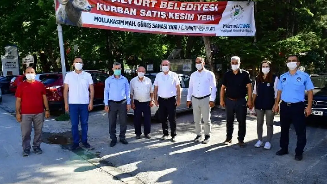 'Yeşilyurt´ta kurban satış ve kesim yerlerinde hazırlıklar tamamlandı'